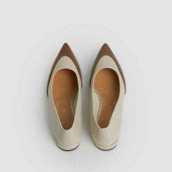 Pointed Toe Color Blocking Single Shoes