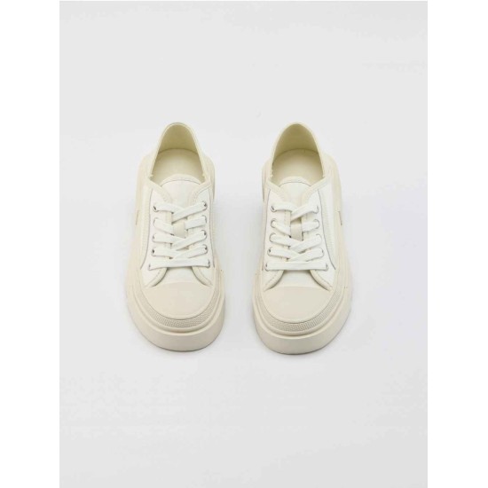 Lace-up thick sole canvas shoes Lace-up thick sole canvas shoes