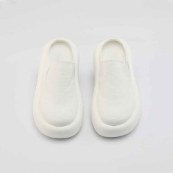 Canvas Thick Bottom Mules Slippers