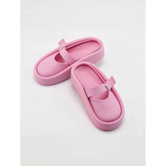 One buckle thick-soled slippers One buckle thick-soled slippers