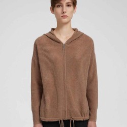 Zipper Slider Cashmere Cardigan