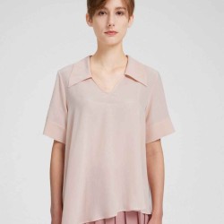 Short Sleeve Silk Top
