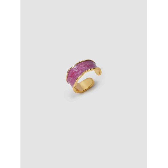 Enamel Charm Open Ring Enamel Charm Open Ring