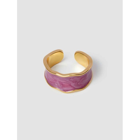 Enamel Charm Open Ring Enamel Charm Open Ring
