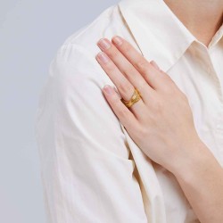 Snake Bone Chain Ring