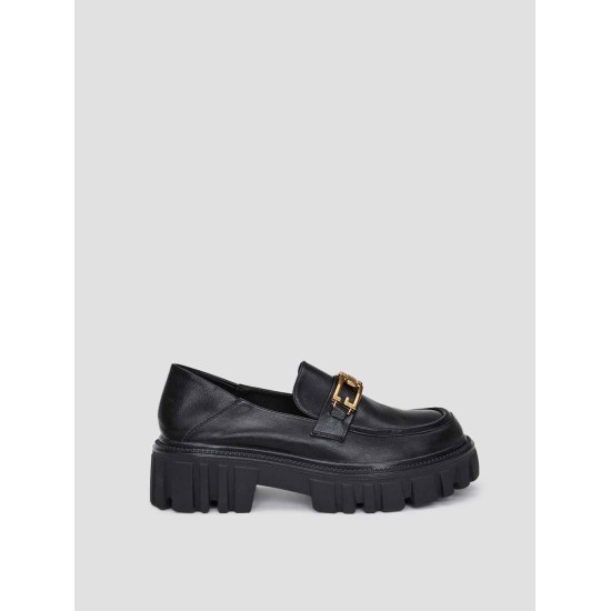Leather Loafers With Chain Leather Loafers With Chain