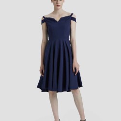 Cutaway Off-The-shoulder Dress