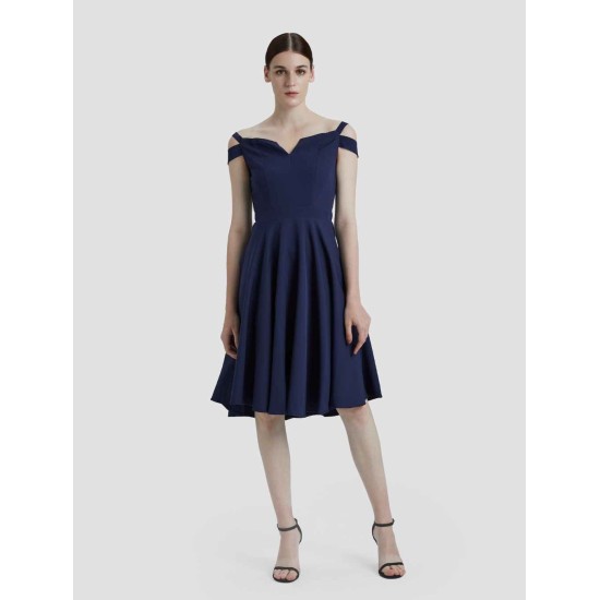 Cutaway Off-The-shoulder Dress Cutaway Off-The-shoulder Dress