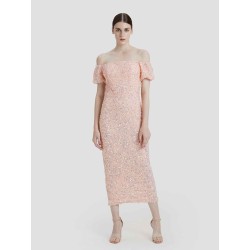 Off-the-shoulder Sequin Dress