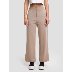 High-waist Threaded Slit Sweatpant