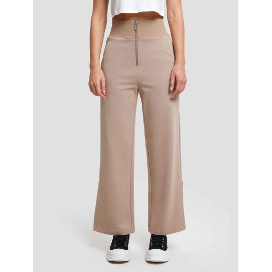 High-waist Threaded Slit Sweatpant High-waist Threaded Slit Sweatpant