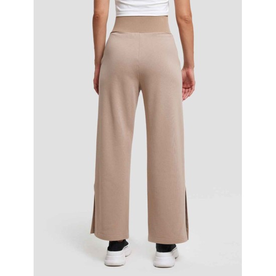 High-waist Threaded Slit Sweatpant High-waist Threaded Slit Sweatpant