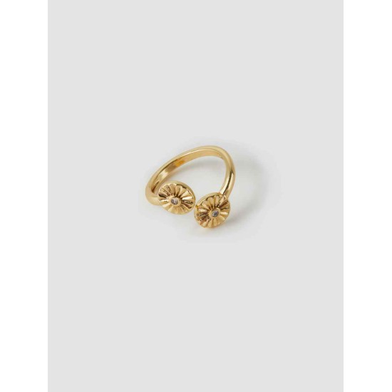Double Sunflower Ring Double Sunflower Ring