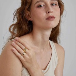Four Petal Flower Ring