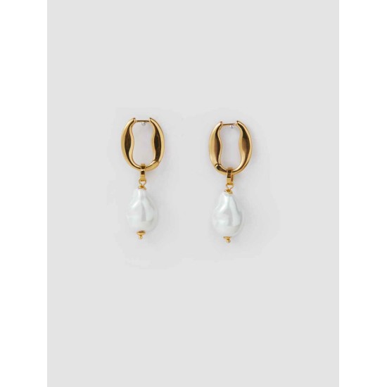 Pearl Oblong Earrings Pearl Oblong Earrings