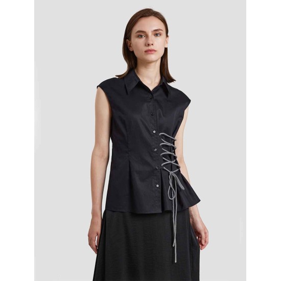 Side Laced Sleeveless Shirt Side Laced Sleeveless Shirt