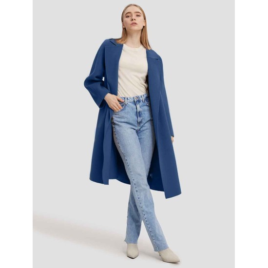Belted Wrap Wool Coat Belted Wrap Wool Coat