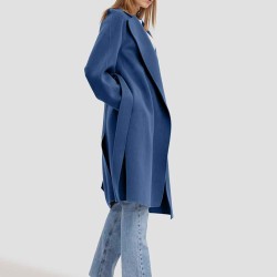 Belted Wrap Wool Coat