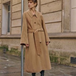 Buttoned Wool Coat