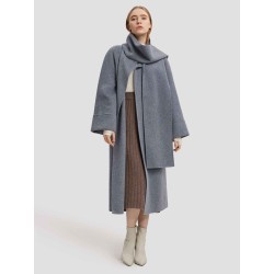 Long Straight Cut Cashmere Coat
