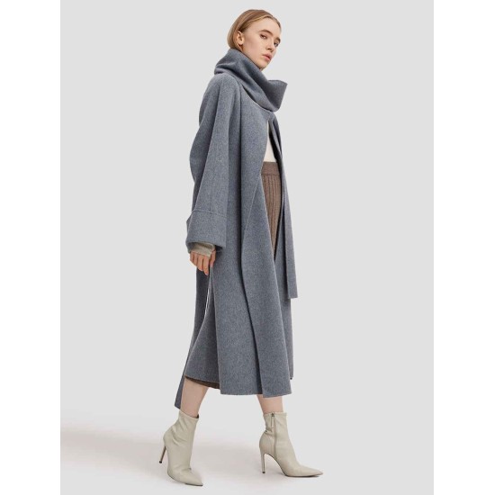 Long Straight Cut Cashmere Coat Long Straight Cut Cashmere Coat