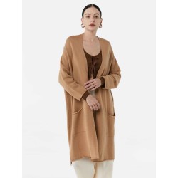 Slouchy Long Wool Cardigan