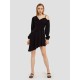 Asymmetrical Cold Shoulder Dress Asymmetrical Cold Shoulder Dress