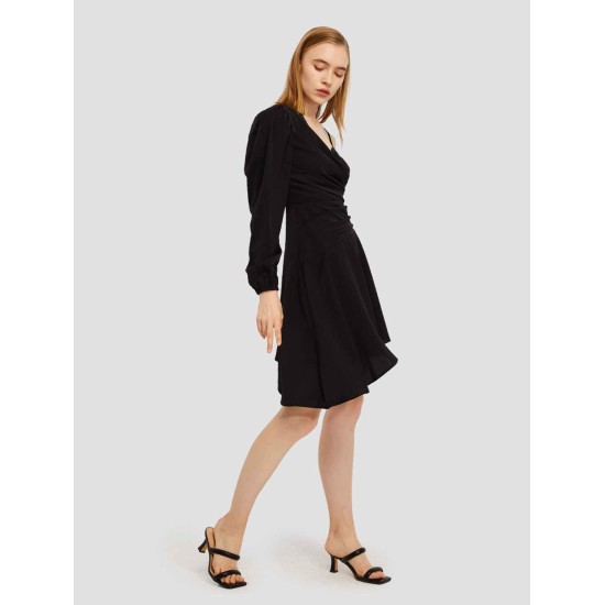 Asymmetrical Cold Shoulder Dress Asymmetrical Cold Shoulder Dress