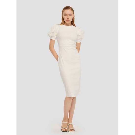 Puff Sleeve Sheath Dress Puff Sleeve Sheath Dress