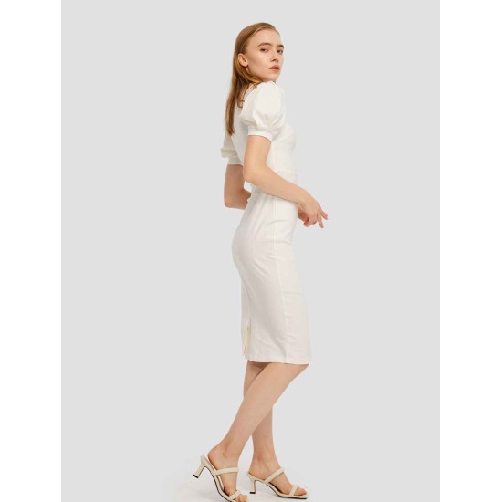 Puff Sleeve Sheath Dress Puff Sleeve Sheath Dress
