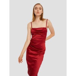 Red Satin Dress