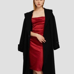 Red Satin Dress