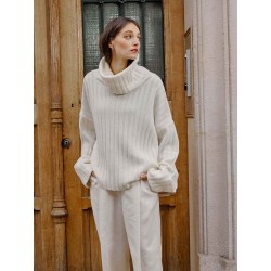 Cozy Cowl Neck Wool Sweater