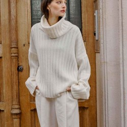 Cozy Cowl Neck Wool Sweater