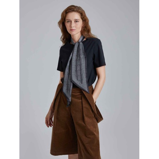Satin Effect Striped Scarf Satin Effect Striped Scarf