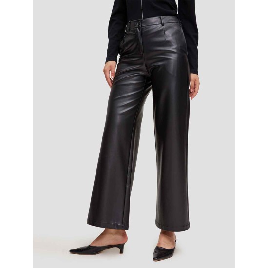 Faux Leather Straight Pants Faux Leather Straight Pants