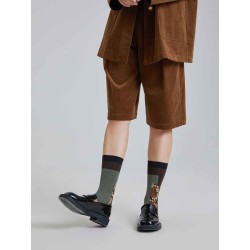 Brown Serpent Pattern Socks