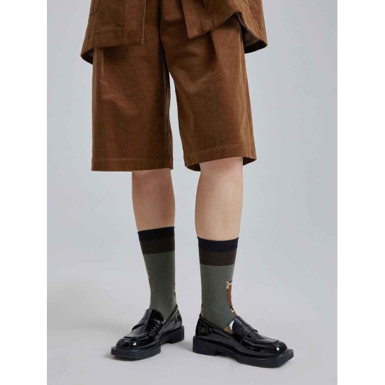 Brown Serpent Pattern Socks Brown Serpent Pattern Socks