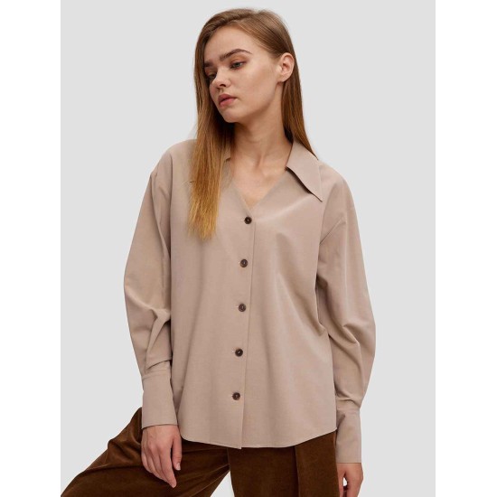 Buttoned Lantern Sleeve Shirt Buttoned Lantern Sleeve Shirt