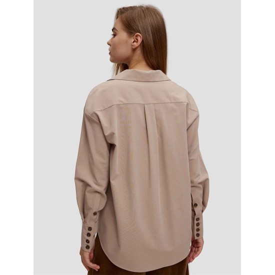 Buttoned Lantern Sleeve Shirt Buttoned Lantern Sleeve Shirt