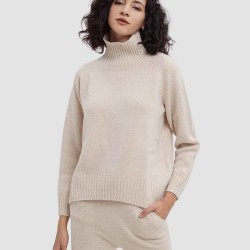 Half Turtleneck Yak Wool Sweater