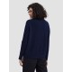 High-Collar Boxy Camel Hair Blend Sweater High-Collar Boxy Camel Hair Blend Sweater