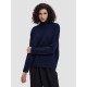 High-Collar Boxy Camel Hair Blend Sweater High-Collar Boxy Camel Hair Blend Sweater