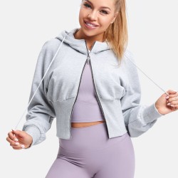 Drawstring Corset Cropped Jacket