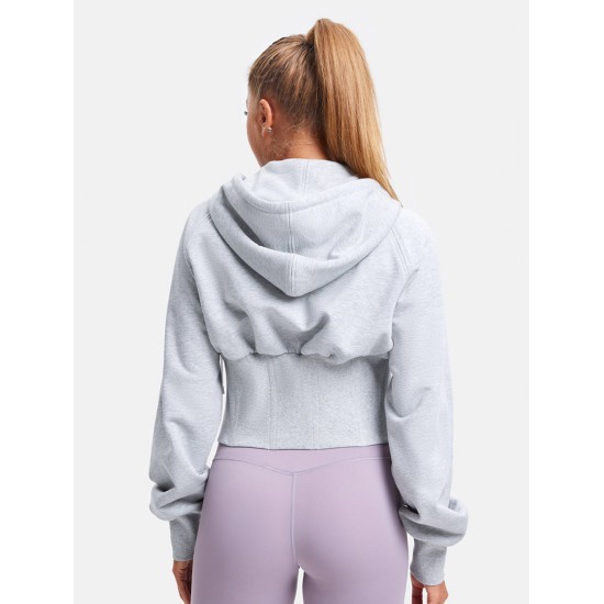 Drawstring Corset Cropped Jacket Drawstring Corset Cropped Jacket
